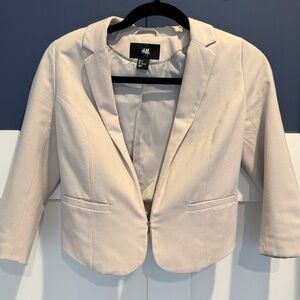 H&M Women's Soft Cream Blazer size 2 (runs small)